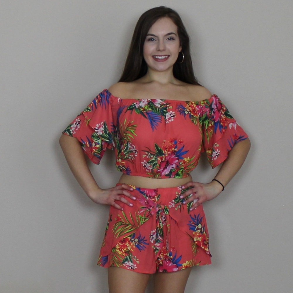 Maui Vacay Set- Coral